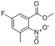 5-氟-3-甲基-2-硝基苯甲酸甲酯结构式_952479-97-9结构式