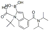 4-[[双(1-甲基乙基)氨基]羰基]-2-硼-1H-吲哚-1-羧酸-1-(1,1-二甲基乙基)酯结构式_953411-04-6结构式