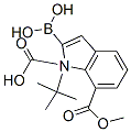 2-硼-1H-吲哚-1,7-二羧酸-1-(1,1-二甲基乙基)-7-甲酯结构式_953411-05-7结构式