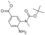 4-氨基-3-(叔丁氧基羰基-甲基-氨基)-苯甲酸甲酯结构式_954238-55-2结构式