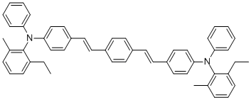N-(4-((1e,22e)-4-((e)-4-((2-乙基-6-甲苯)(苯基)氨基)苯乙烯)苯乙烯)苯基)-n-(2-乙基-6-甲苯)苯胺结构式_954497-18-8结构式