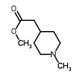 1-甲基-4-哌啶乙酸甲酯结构式_95533-25-8结构式