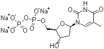 2’-脱氧胸苷-5’-二磷酸三钠盐结构式_95648-78-5结构式