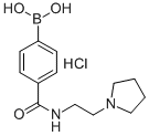 4-(2-(吡咯烷-1-基)乙基氨基甲酰)苯硼酸盐酸盐结构式_957060-70-7结构式