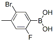 5-溴-2-氟-4-甲基苯硼酸结构式_957061-14-2结构式