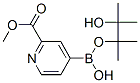 4-(4,4,5,5-四甲基-1,3,2-二氧硼烷)-2-吡啶羧酸甲酯结构式_957062-72-5结构式