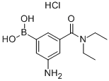 3-氨基-5-二乙基氨基甲酰苯硼酸盐酸盐结构式_957066-02-3结构式