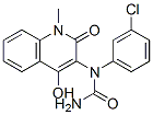 (9CI)-N-(3-氯苯基)-N-(1,2-二氢-4-羟基-1-甲基-2-氧代-3-喹啉)-脲结构式_959398-73-3结构式