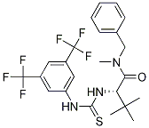 (2S)-2-[[[[3,5-双(三氟甲基)苯基]氨基]硫氧代甲基]氨基]- n-3,3-三甲基-n-(苯基甲基)丁酰胺结构式_959979-30-7结构式