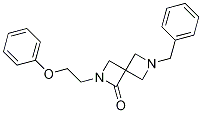 2-(2-苯氧基乙基)-6-苄基-2,6-二氮杂螺[3.3]-1-庚酮结构式_960079-46-3结构式