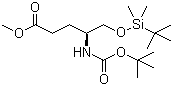 (S)-4-(叔丁氧基羰基氨基)-5-(叔丁基二甲基甲硅烷基氧基)戊酸甲酯结构式_96014-55-0结构式
