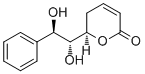 (6R)-6-[(1R,2R)-1,2-二羟基-2-苯基乙基]-5,6-二氢-2H-吡喃-2-酮结构式_96422-52-5结构式