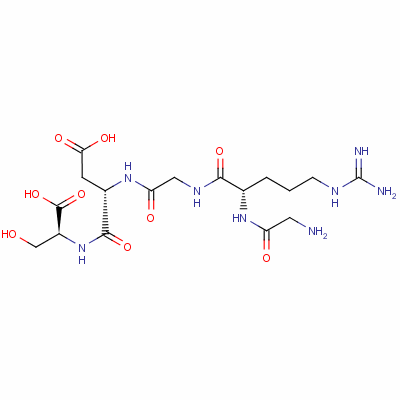 甘氨酰精氨酰甘氨酰天门冬氨酰丝氨酸结构式_96426-21-0结构式