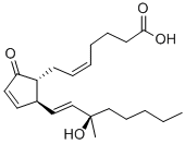 (5Z,13E,15R)-15-羟基-15-甲基-9-氧代前列腺-5,10,13-三烯-1-酸结构式_96440-68-5结构式