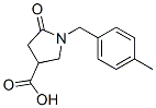 1-(4-甲基苄基)-5-氧吡咯烷-3-羧酸结构式_96449-91-1结构式