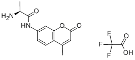 L-丙氨酸-7-酰胺-4-甲基香豆素三氟乙酸酯结构式_96594-10-4结构式