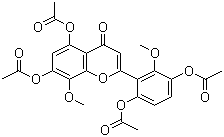 粘毛黄芩素 III 四乙酸酯结构式_96684-81-0结构式