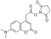 7-(二甲基氨基)-2-氧代-2H-1-苯并吡喃-4-乙酸 2,5-二氧代-1-吡咯烷基酯结构式_96686-59-8结构式