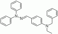 4-(N-乙基-N-苄基)氨基苯甲醛-1,1-二苯腙结构式_96861-52-8结构式