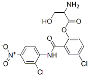 25-Dichloro-4-nitro-salicylanilide carbonyl-2-aminoethanol Structure,97261-80-8Structure