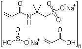 亚硫酸钠与 2-甲基-2-[(1-氧代-2-丙烯基)氨基]-1-丙磺酸和丙烯酸钠的聚合物结构式_97953-25-8结构式