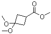 3,3-二甲氧基环丁烷-1-羧酸甲酯结构式_98231-07-3结构式