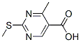 4-甲基-2-甲硫基嘧啶-5-羧酸结构式_98276-75-6结构式