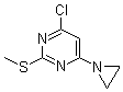4-(1-氮丙啶基)-6-氯-2-(甲基硫代)嘧啶结构式_98280-50-3结构式