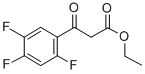 2,4,5-三氟苯甲酰乙酸乙酯结构式_98349-24-7结构式