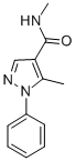 N,5-二甲基-1-苯基-1H-吡唑-4-羧酰胺结构式_98533-25-6结构式