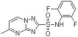 N-(2,6-Difluorophenyl)-5-methyl-1,2,4-triazol[1,5-a]pyrimidine-2-sulfonamide Structure,98967-40-9Structure