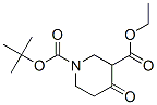 1-N-Boc-4-氧代-3-哌啶羧酸乙酯结构式_98977-34-5结构式