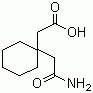 1,1-环己基二乙酸单酰胺结构式_99189-60-3结构式