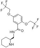 N-(2-哌啶基甲基)-2,5-二(2,2,2-三氟乙氧基)苯甲酰胺结构式_99495-92-8结构式