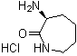 3-氨基-2-己内酰胺盐酸盐结构式_99560-25-5结构式
