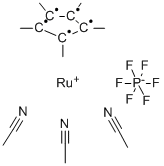 三(乙腈)五甲基环戊二烯基六氟磷酸钌(II)结构式_99604-67-8结构式