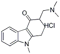 9-甲基-3-(二甲胺基)甲基-1,2,3,9-四氢-4H-咔唑-4-酮盐酸盐结构式_99614-70-7结构式