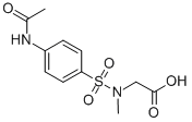 (4-乙酰基氨基苯磺酰基)-甲基氨基]-乙酸结构式_99842-24-7结构式