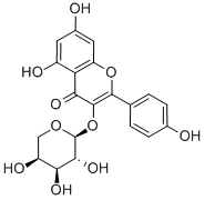 堪非醇 3-O-alfa-L-阿拉伯糖苷结构式_99882-10-7结构式