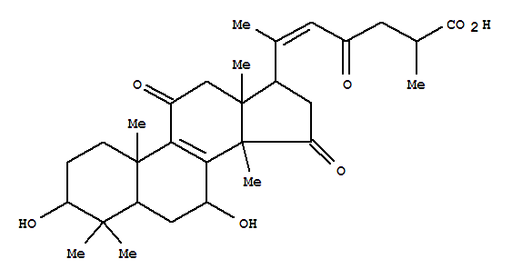灵芝烯酸B结构式_100665-41-6结构式