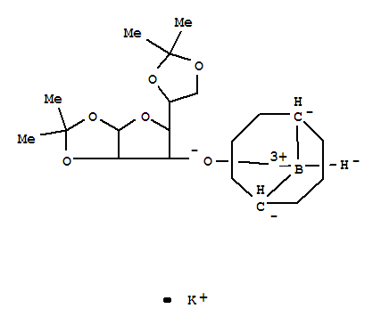9-O-(1,2:5,6-二-O-异亚丙基-ALPHA-D-呋喃葡萄糖基)双环[3.3.1]壬烷-9-硼氢化钾结构式_101696-41-7结构式