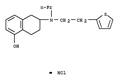 5,6,7,8-四氢-6-[丙基[2-(3-噻吩基)乙基]氨基]-1-羟基萘盐酸盐结构式_102120-99-0结构式