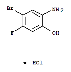 2-氨基-4-溴-5-氟苯酚盐酸盐结构式_1037298-12-6结构式