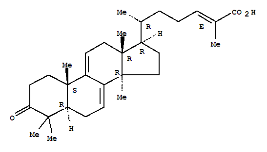 灵芝酸 S结构式_104759-35-5结构式