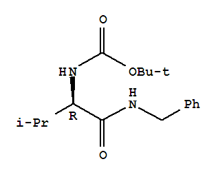 N-[(1r)-2-甲基-1-[[(苯基甲基)氨基]羰基]丙基]氨基甲酸1,1-二甲基乙酯结构式_1064133-11-4结构式