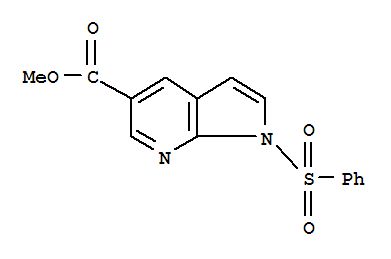 1H-Pyrrolo[2,3-b]pyridine-5-carboxylic acid, 1-(phenylsulfonyl)-, methyl ester Structure,1083181-12-7Structure
