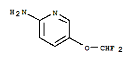 5-二氟甲氧基-2-氨基吡啶结构式_110861-14-8结构式