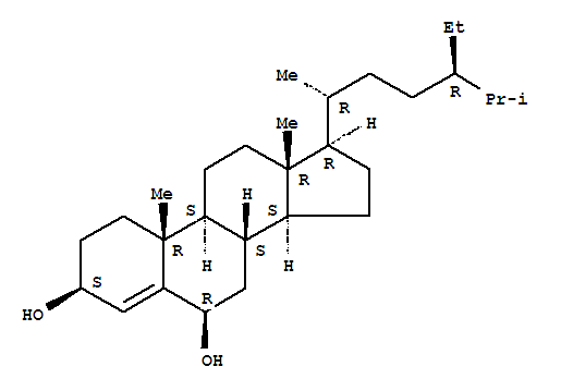 Stigmast-4-ene-3,6-diol Structure,113626-76-9Structure