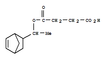 丁二酸氢-4-[1-(双环[2.2.1]庚-5-烯)乙基]酯结构式_1145-36-4结构式