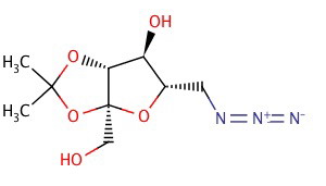6-叠氮基-6-脱氧-2,3-O-异亚丙基-alpha-L-呋喃果糖结构式_126210-25-1结构式
